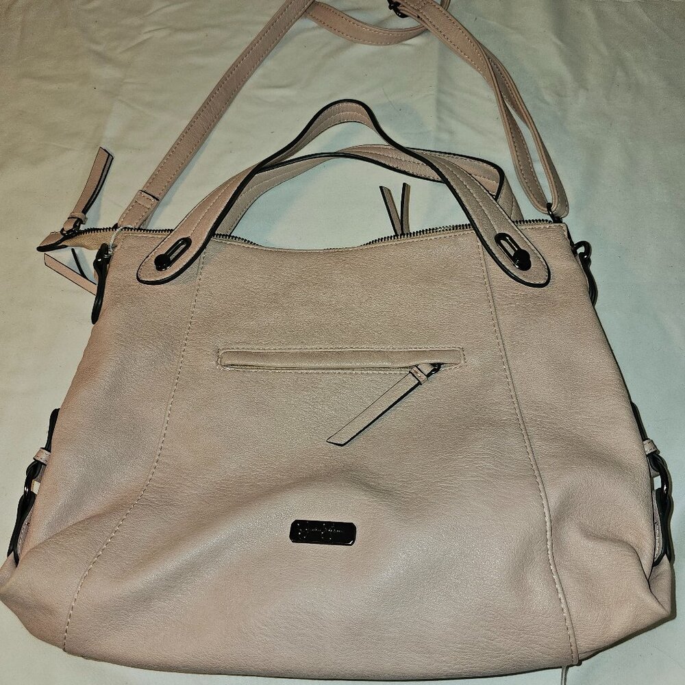 Jessica Simpson Peachy Beige Adjustable Crossbody